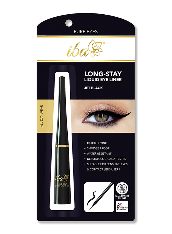 

Iba Long-Stay Liquid Eyeliner, 6.5ml, Jet Black