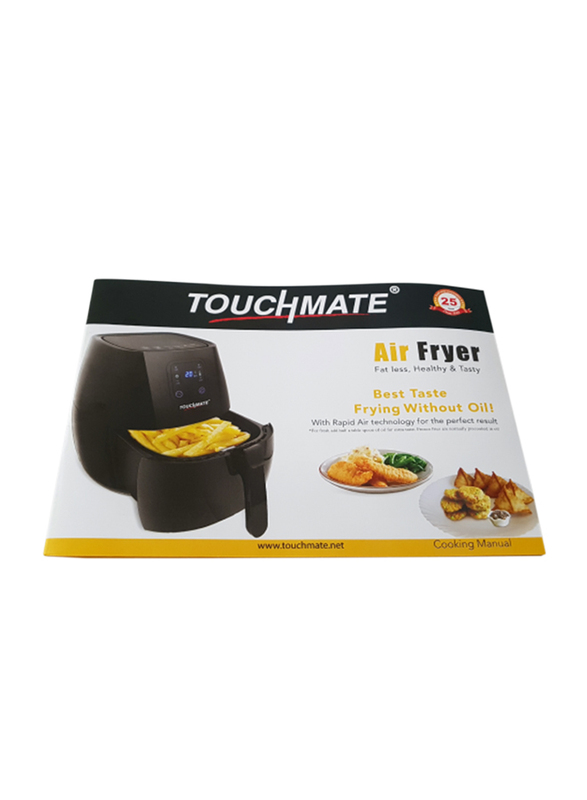 Touchmate 2L Digital Air Fryer, 1350W, TM-AF101, Black