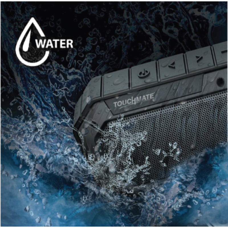 Touchmate TM-BTS900W Waterproof Wireless Portable Bluetooth Speaker, Black
