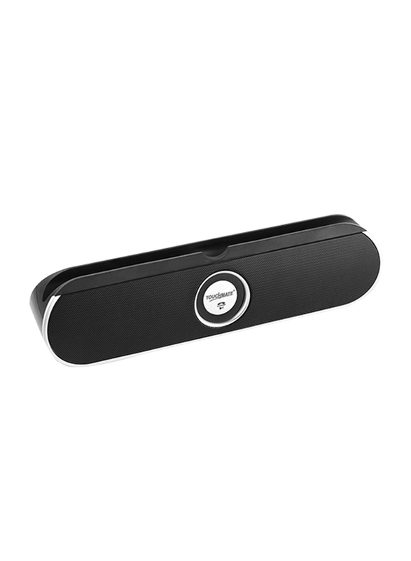 Touchmate TM-BTS600 Wireless Portable Bluetooth Speaker with Tablet Stand, Black/Silver