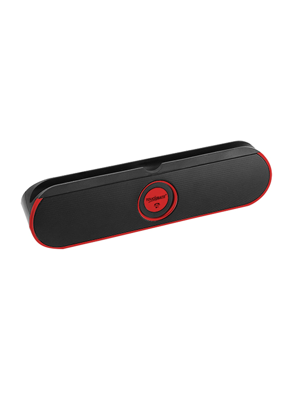 Touchmate TM-BTS600 Wireless Portable Bluetooth Speaker with Tablet Stand, Black/Red