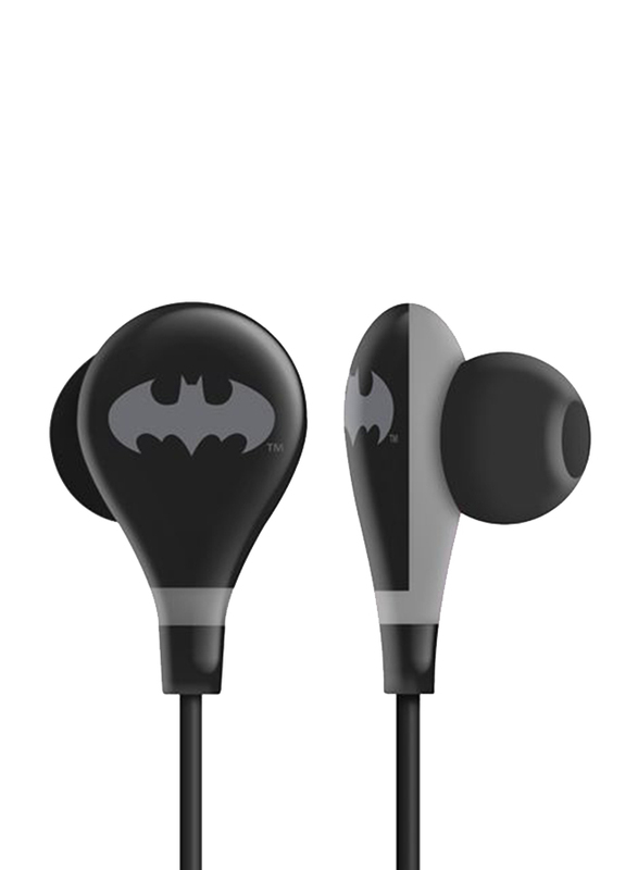 Touchmate Batman 3.5 mm Jack In-Ear Ultra Bass Earphones with Mic, Black