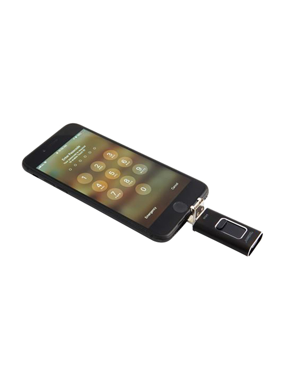 Touchmate 64GB 4-in-1 Smartphone USB Drive, TM-USB64GQ, Black