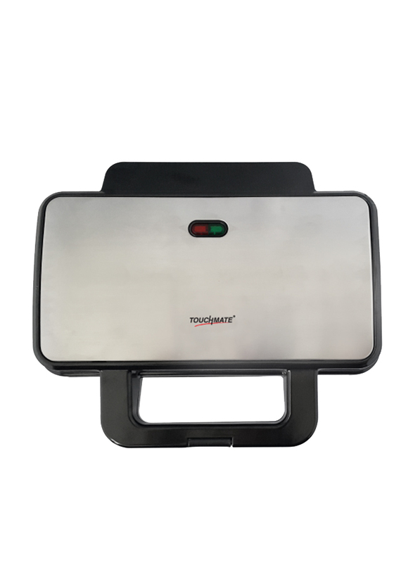 Touchmate 2-Slice Sandwich Maker, 800W, TM-SDM200S, Silver/Black