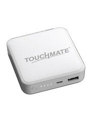 Touchmate 6000mAh TM-EC600 Mini Power Bank with Micro-USB Input, White