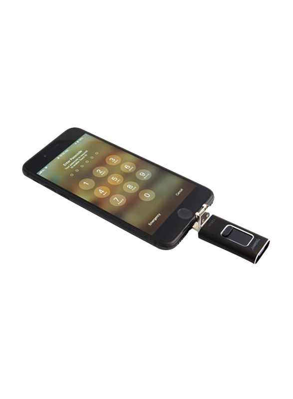 Touchmate 128GB 4-in-1 Smartphone USB Drive, TM-USB128GQ, Black