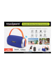 Touchmate TM-BTS650 Wireless Portable Bluetooth Speaker & Subwoofer, Black