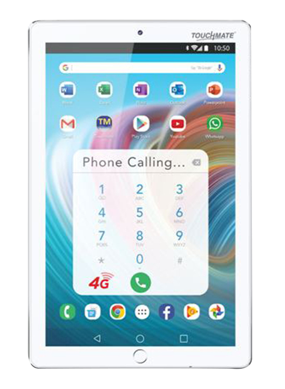 Touchmate 4G Velocity Pro 32GB White 10.1-inch Tablet, Quad Core 1.5GHz, 3GB RAM, 4G