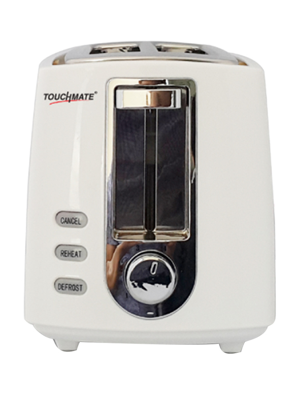 Touchmate 2-Slice Toaster, 800W, TM-TS200, White