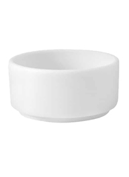 Luzerne 3oz Eco China Butter Dish, 8.5 x 3cm, White
