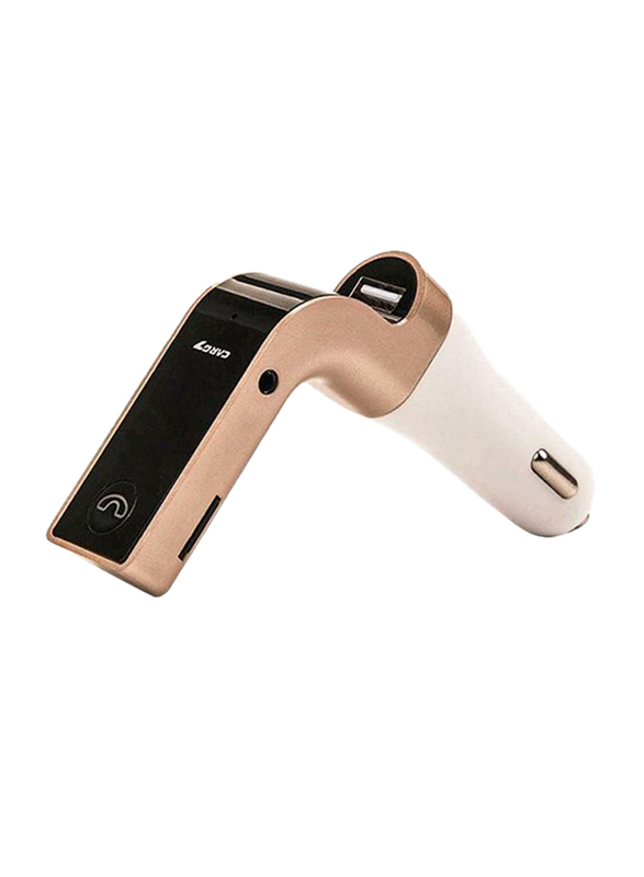 

CarG7 4-In-1 USB Car Charger with Inbuilt Media Player, Gold/Black