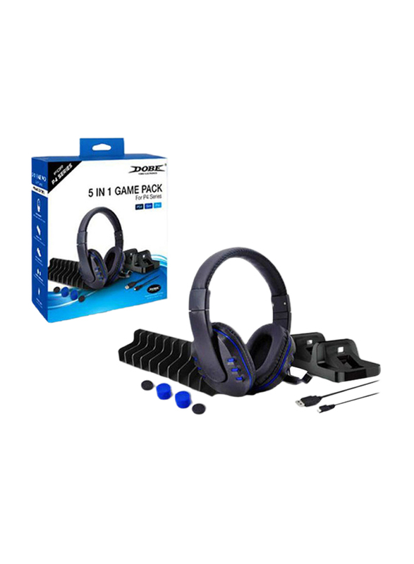 

Dobe 5-in-1 Game Pack for PlayStation PS4 Series, Black