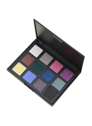 Miskos 12 Colors Matte Shimmer Eyeshadow Palette, 12Z, Multicolour