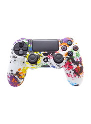 Game Controller Silicone Skin Protective Case Cover for PlayStation 4, White