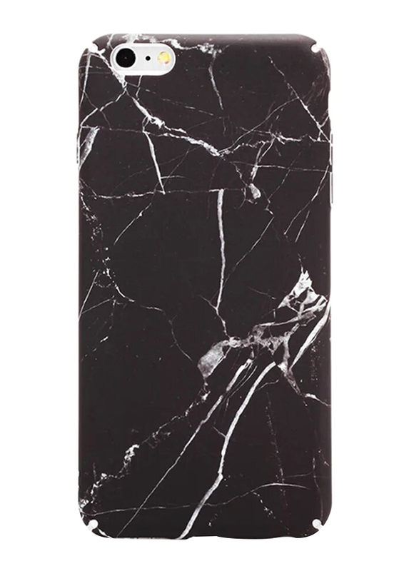 Apple iPhone 7 Plus/8 Plus Marble Pattern PC Mobile Phone Case Cover, Black/White