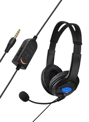 Generic Wired Headsets with Mic for PS4, Black