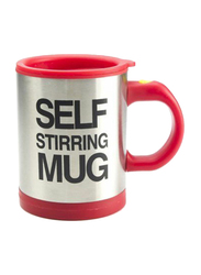 Generic 400ml Self Stirring Stainless Steel Mug, Red