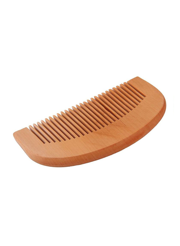 Peach Wood Hair Comb, Brown