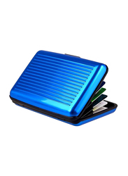 Generic Solid Aluminum Credit Card Holder RFID Wallet Unisex, Blue