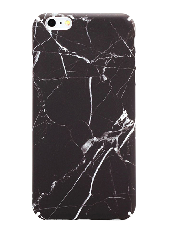 Apple iPhone 7 Plus/8 Plus Marble Pattern PC Mobile Phone Case Cover, Black/white