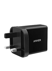 Anker A2021-UK Wall Home Charger, 24W 2 USB Port, with Multiple Charging Cables, Black