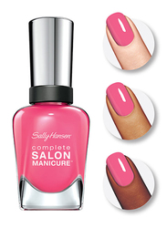 Sally Hansen Complete Salon Manicure Nail Polish, A Bright Pink Nail Polish New Flame, Pink