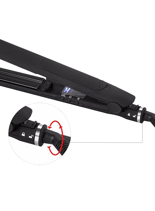 Shasshka Board Steam Hair Curling Straightener, 40W, ZE817902, Black