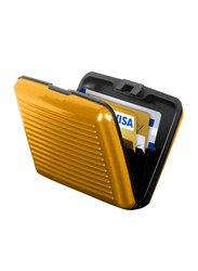 Generic Solid Aluminum Credit Card Holder RFID Wallet Unisex, Gold