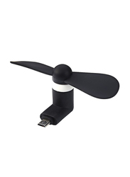 Portable Travel Micro 5 Pin Interface Mini USB Fan, 1702305, Black