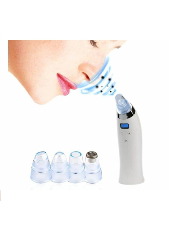 Comedo Suction Blackhead Acne Remover Beauty Device Kit, White