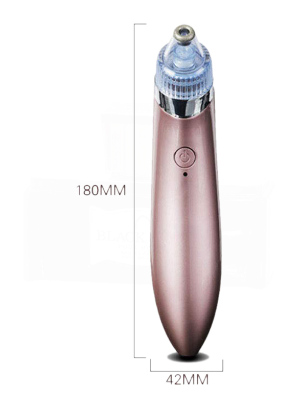 Vacuum Cleaner Suction Comedo Remover for Women, Rose Gold, 1 Piece