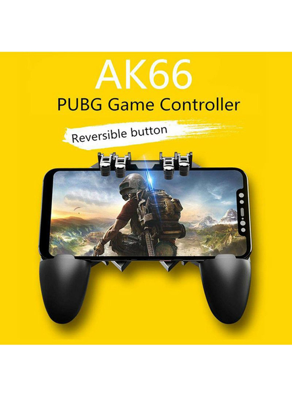 AK66 Six Finger Gamepad for Mobile Phones, Black