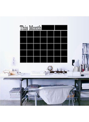 Monthly Schedule Planner Blackboard Wall Stickers, 60 x 45cm, Black/White