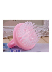 Lyaan Detangler Hair Scalp Massager Brush for All Hair Type, Pink/Clear