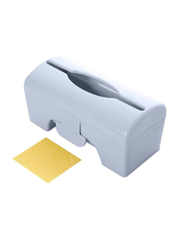 

Wall-Mounted Garbage Bag Storage Box, 12 x 5.5cm, Light Blue