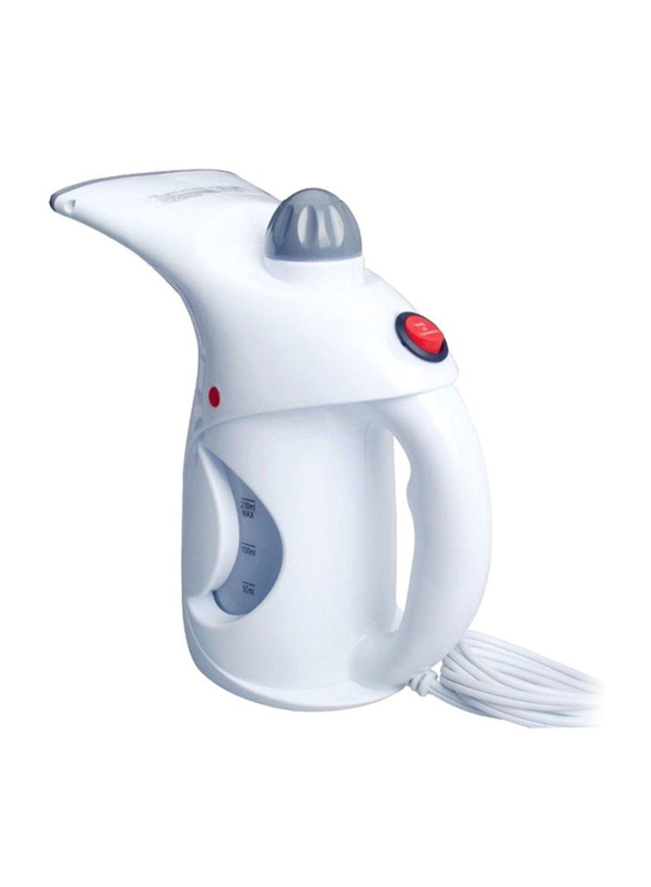 2-in-1 Mini Portable Garment and Facial Ironing Steamer, White