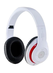 Bluetooth Over-Ear Stereo Headset with Mic, White/Black