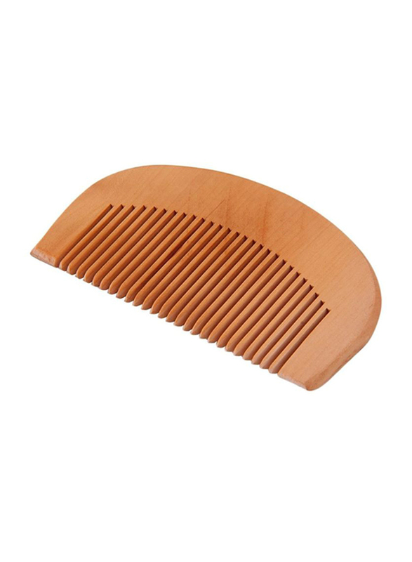 Peach Wood Hair Comb, Brown
