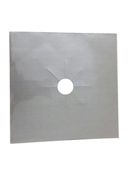 Gas Stove Top Protection Pad, 27x27x2.2 cm, Silver