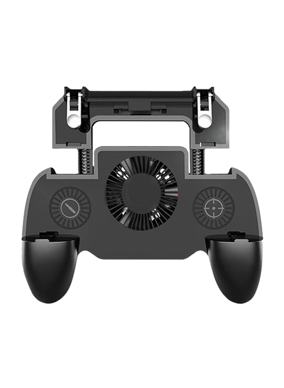 

Generic Mobile Game Controller Grip Extended Handle with Trigger Joystick for Android and iOS Device, Black