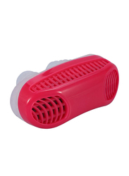 Limitless Advanced 2-in-1 Anti Snoring & Air Purifier Nose Clip, Red, One Size
