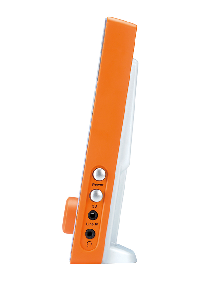 Genius SP-I220 Slim Speaker With 3D Surround USB Speaker 6 Watts, Orange White