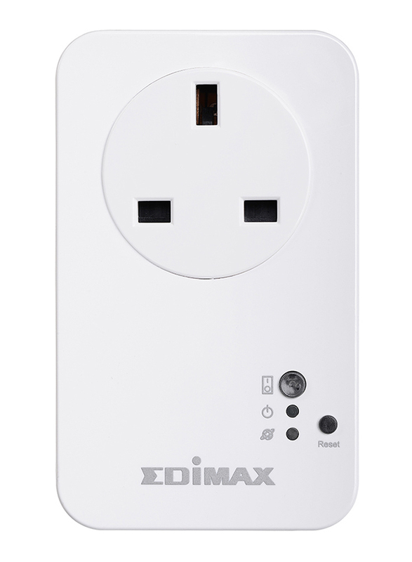 Edimax SP-1101W-UK Smart Plug Switch Intelligent Home Control (UK-PSU), 15A, White