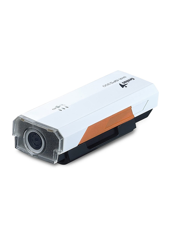 Genius DVR-GPS300 Vehicle Recorder with GPS, 0.3 MP, White
