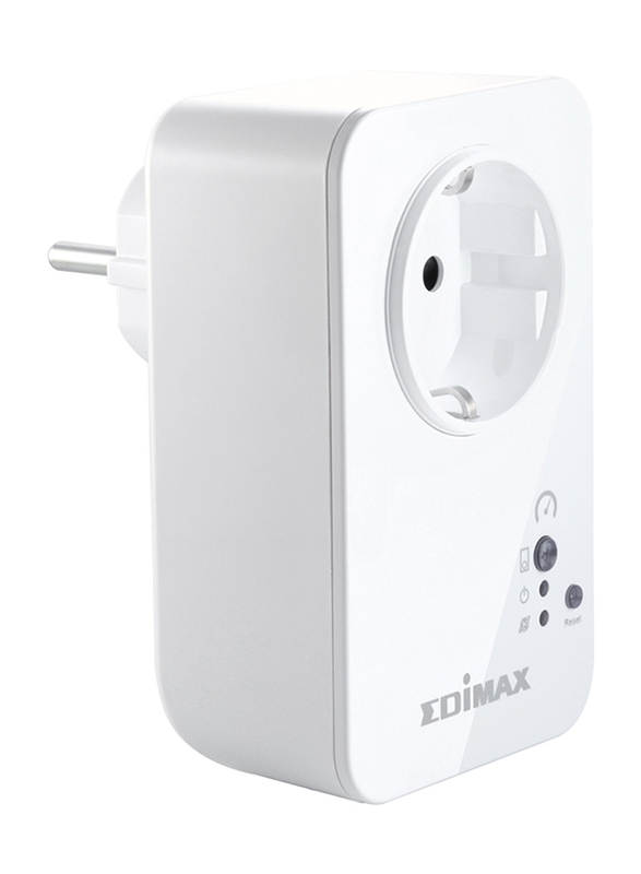 Edimax SP-2101W-UK Smart Plug Switch with Power Meter Intelligent Home Energy Management (UK-PSU), 15A, White