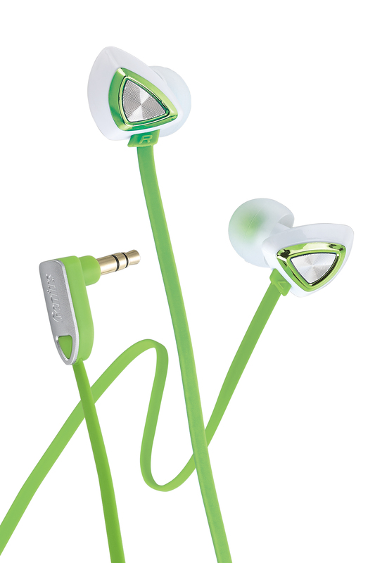 Genius GHP-250X Triangle Luxury In-Ear Headphones, Green