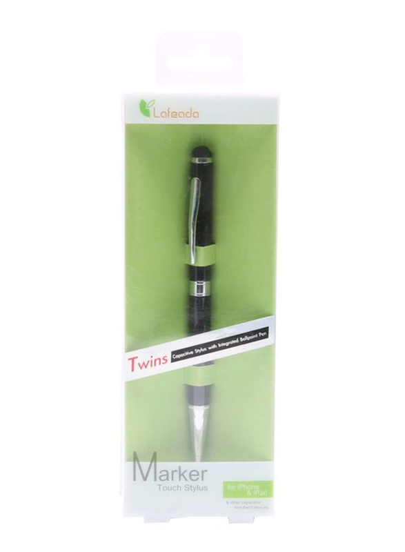 Lafeada Twins with Ball Point Stylus Pen for Apple iPad/iPhone/iPod Touch, Black
