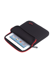 Genius Tablet PC/iPad Mini/iPad 8-inch Polyester Sleeve Bag, GS-1021, Black/Red