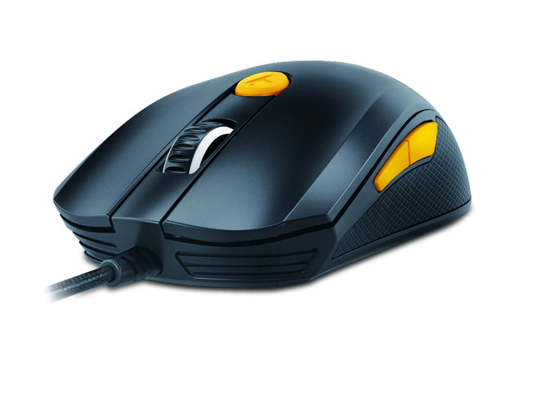 Genius M8-610 Scorpion Laser Mouse, Black and Orange
