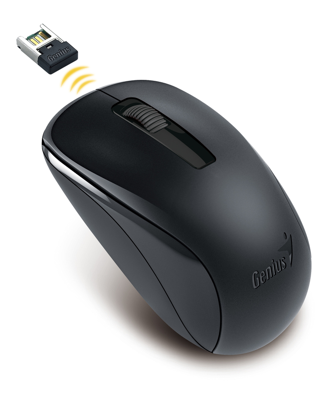 Genius NX-7005 Mouse, BlueEye/Unified Receiver 1200 DPI USB G5 HANGER, Black
